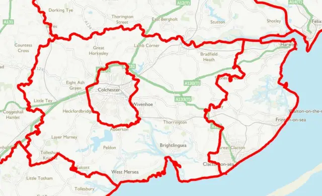 North east Essex proposed parliamentary constituencies