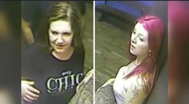 CCTV images of two women