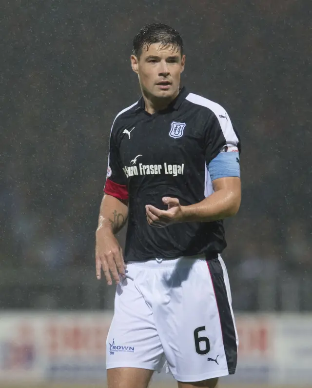 Dundee captain Darren O'Dea in action against Hamilton last month