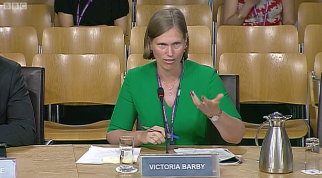 Victoria Barby, the environmental manager for the Scottish Parliament