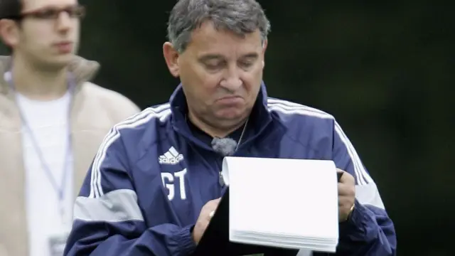 Graham Taylor checks his list