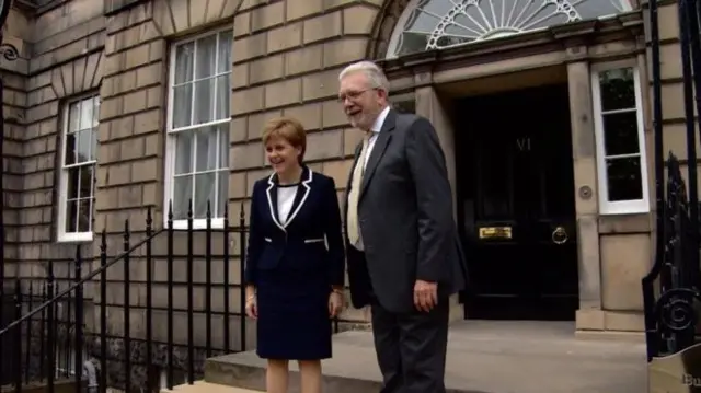 Mr Russell was unveiled by the first minister at Bute House