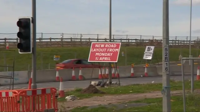 Road closed in the West Midlands