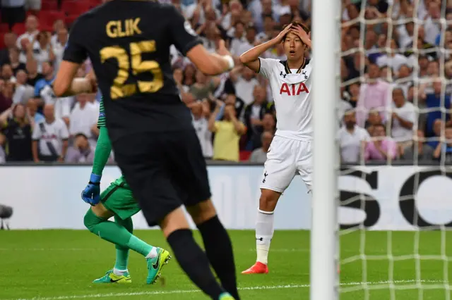 Son Heung-min misses chance