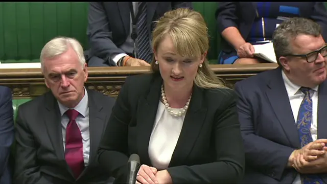 Shadow chief secretary to the treasury Rebecca Long-Bailey