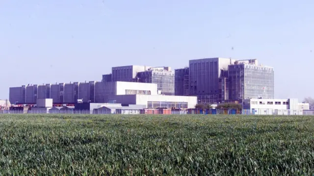 Bradwell Nuclear Power Station pictured in 2002