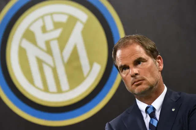 Inter Milan manager Frank De Boer