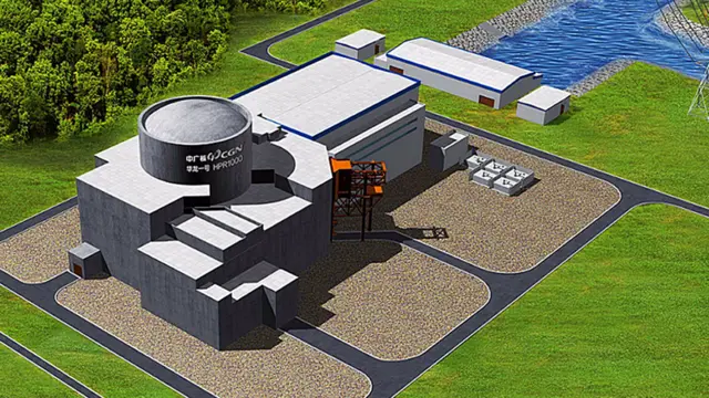 Artist's impression of Bradwell nuclear power station