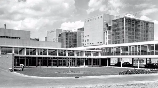 Bradwell nuclear power station pictured in 1962