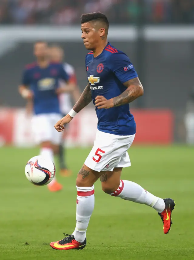 Manchetser United's Marcus Rojo