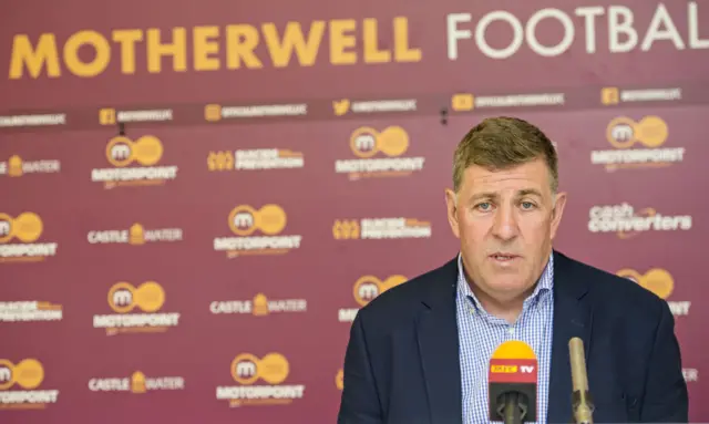 Motherwell manager Mark McGhee