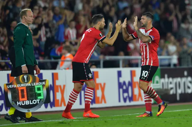 Charlie Austin and Jay Rodriguez