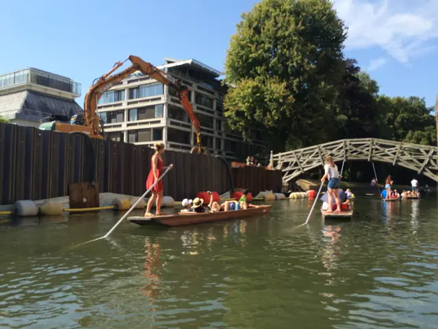 Punting on River Cam