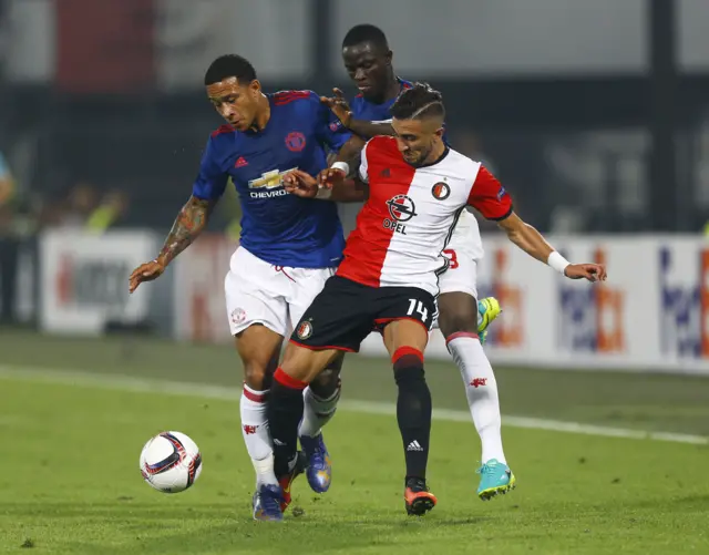 Manchester United's Memphis Depay