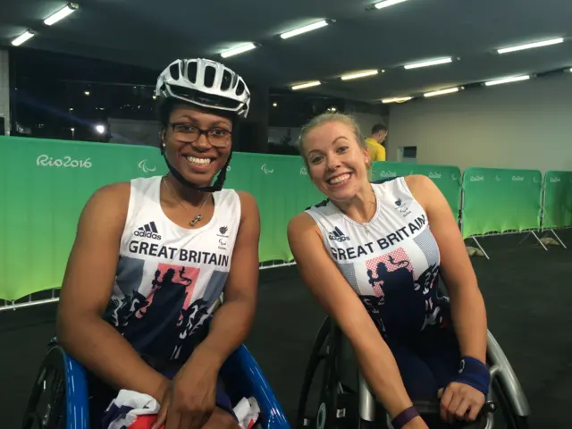 Kare Adenegan and Hannah Cockroft