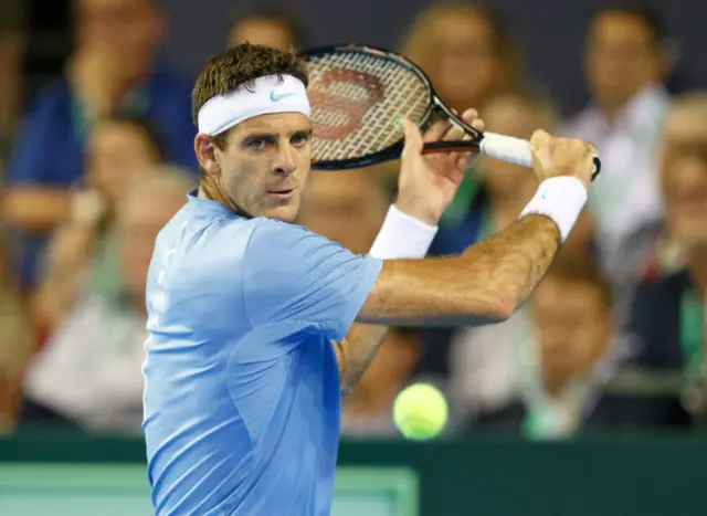 Del Potro's sliced backhand