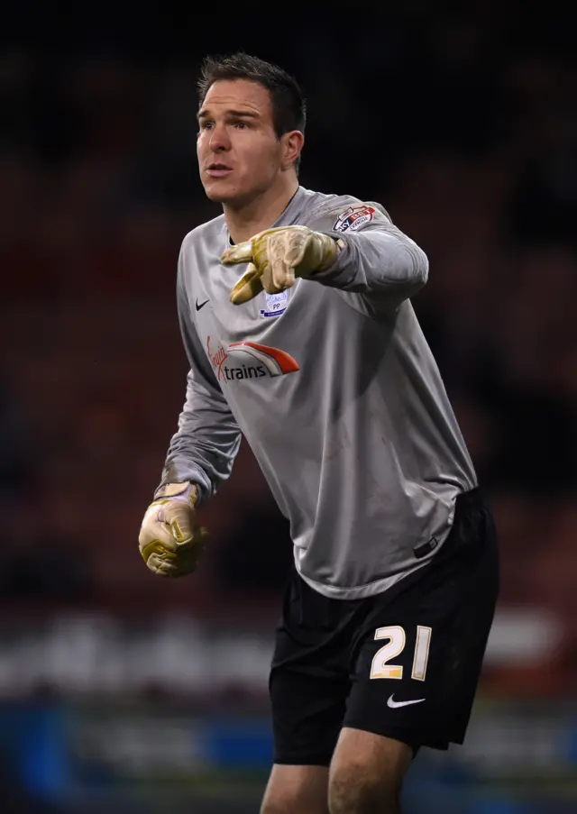 Preston's Thorsten Stuckmann in FA Cup action against Sheffield United