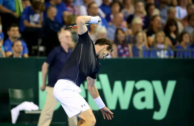 Andy Murray frustration