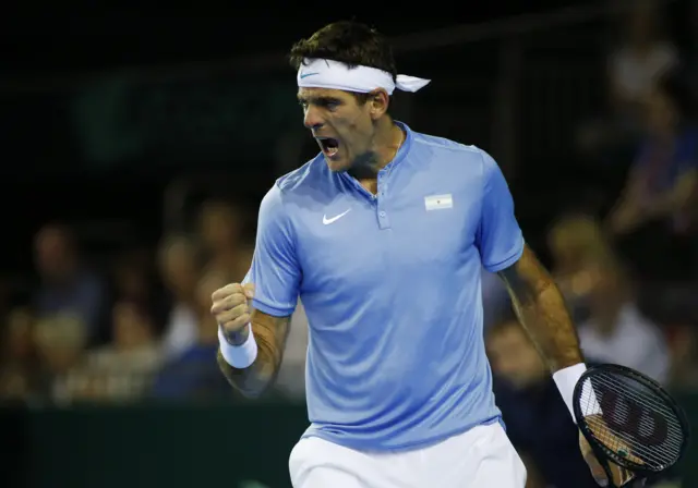 Del Potro fired up