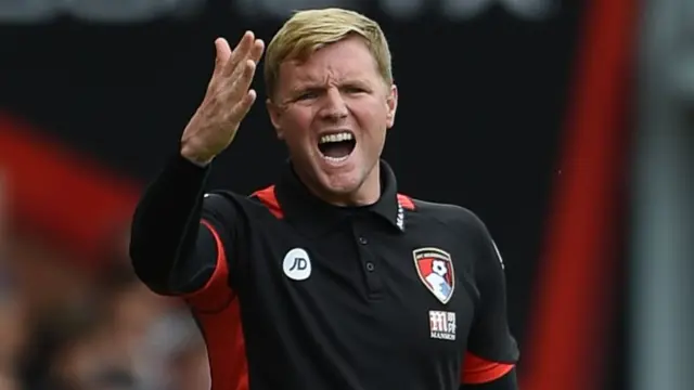 Bournemouth manager Eddie Howe