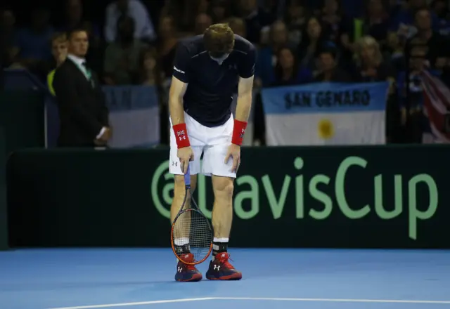 Andy Murray looking deflated