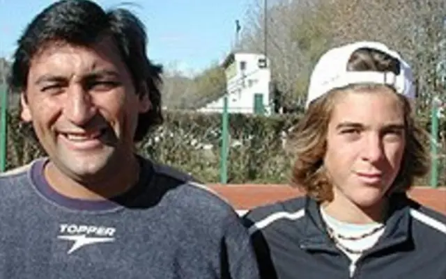 Juan Martin del Potro with former coach Marcelo Gomez