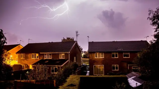 Lightning strikes