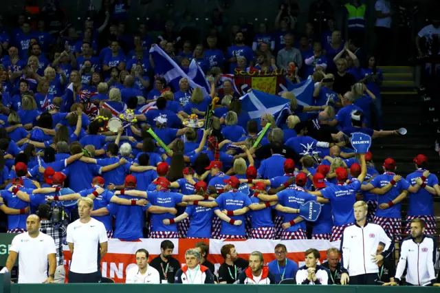 GB fans in Glasgow