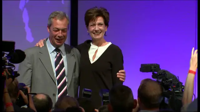 Diane James and Nigel Farage