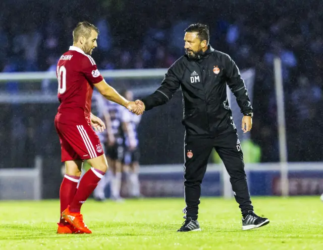 Niall McGinn and Derek McInnes