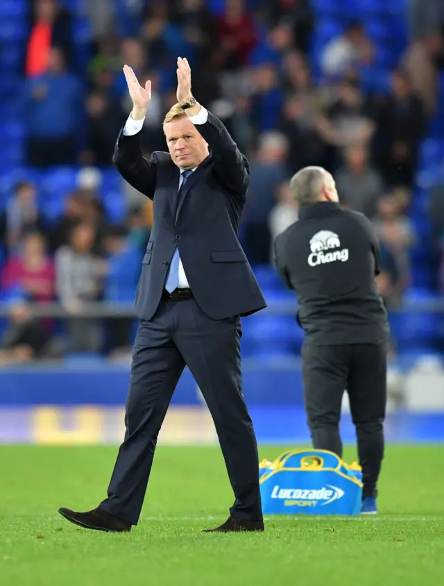 Everton manager Ronald Koeman