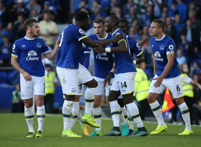 Everton celebrate