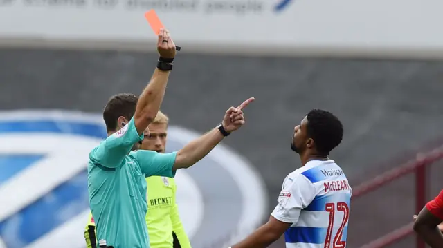 Garath McCleary sent off