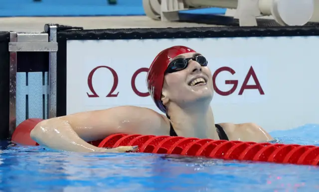 Bethany Firth celebrates winning gold in the Rio pool