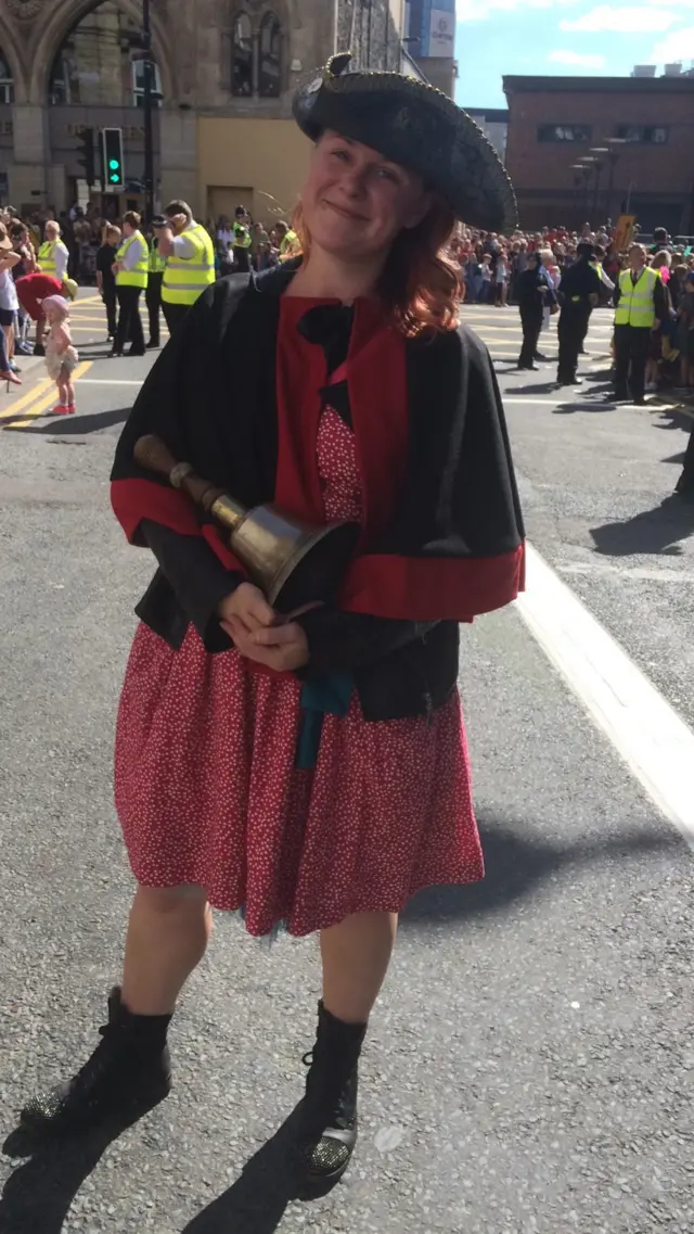 Town crier Gemma Garwood