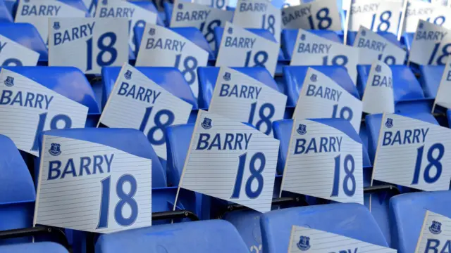 Gareth Barry flags