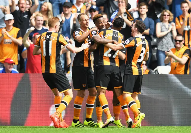 Hull City players