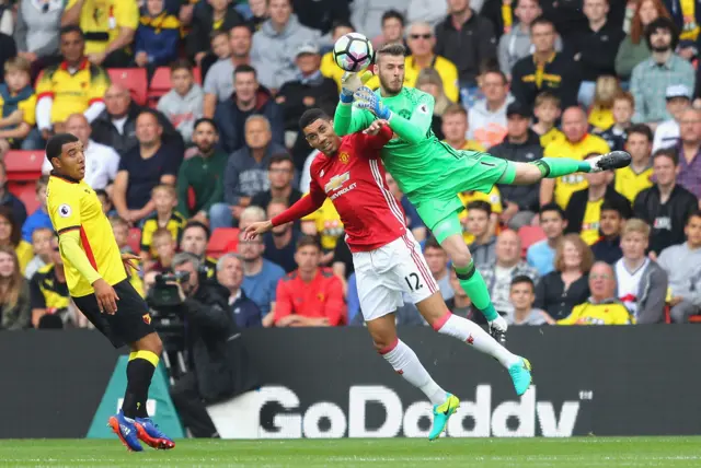 David de Gea and Chris Smalling