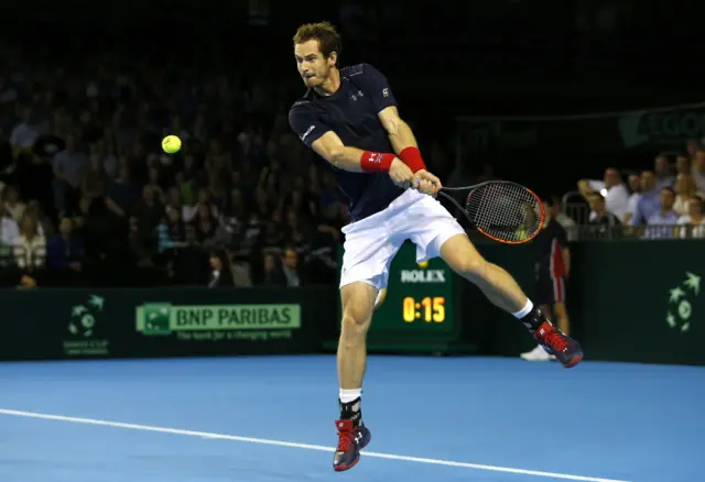 Andy Murray in aciton