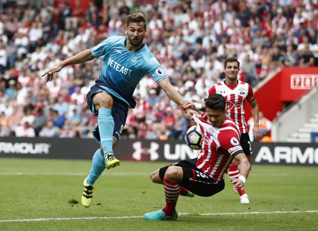 Fernando Llorente and Jose Fonte