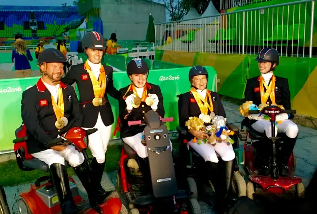 ParalympicsGB equestrian team