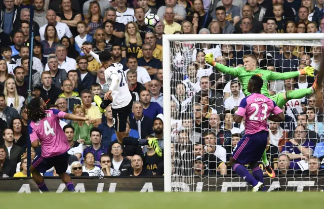 Jason Pickford saves from Dele Alli