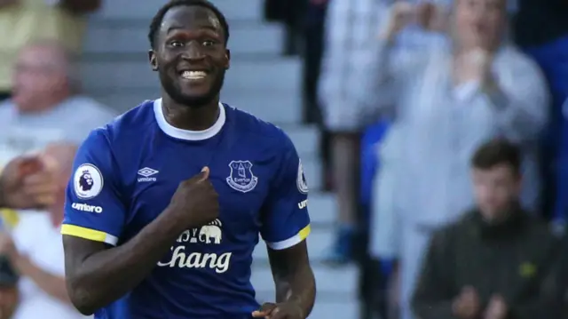 Everton striker Romelu Lukaku