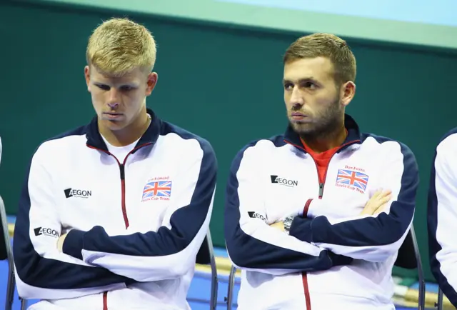 Kyle Edmund and Dan Evans