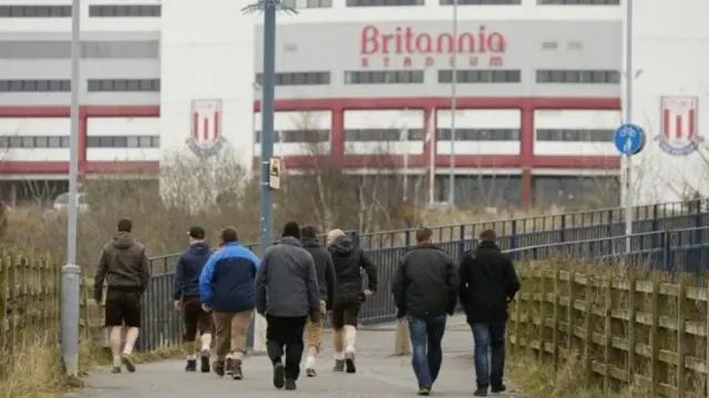 the Britannia Stadium