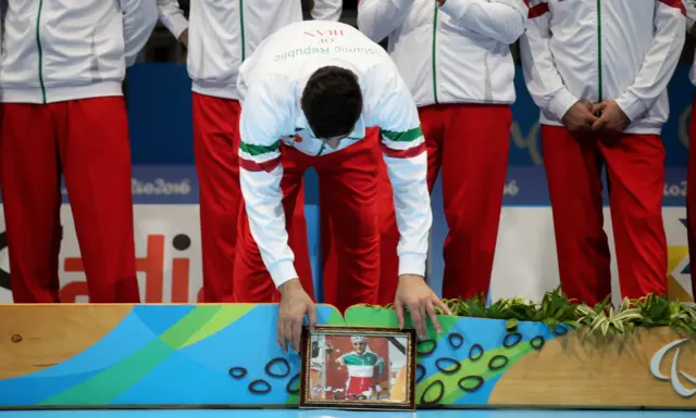 Iran's sitting volleyball team