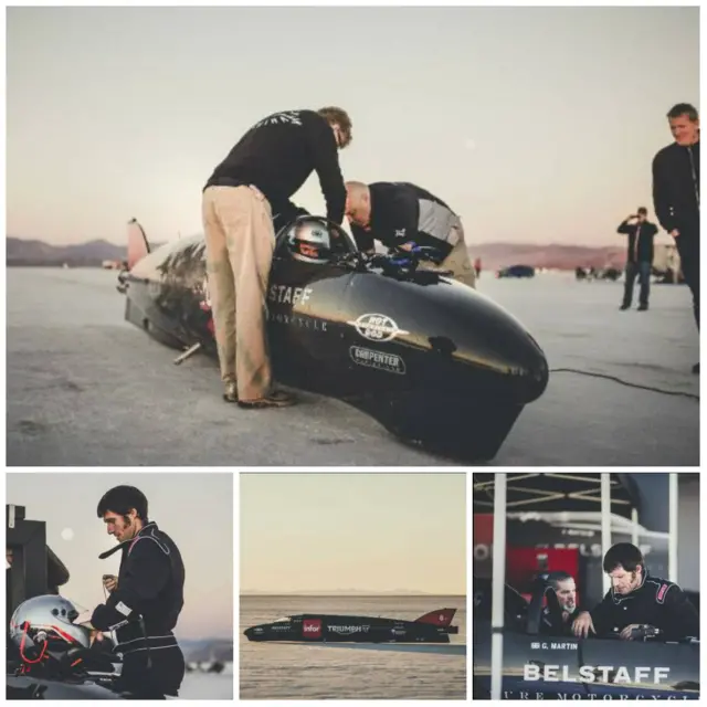 Guy Martin in his Triumph Infor Rocket Streamliner - Triumph Motorcycles