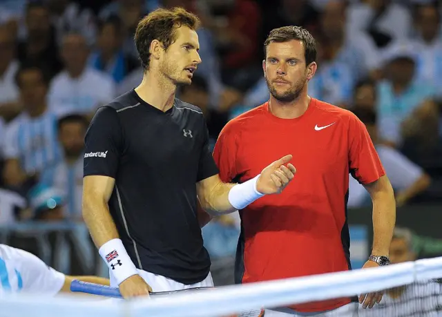 Andy Murray and Leon Smith