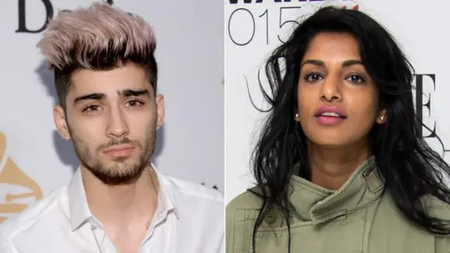 Zayn Malik and M.I.A