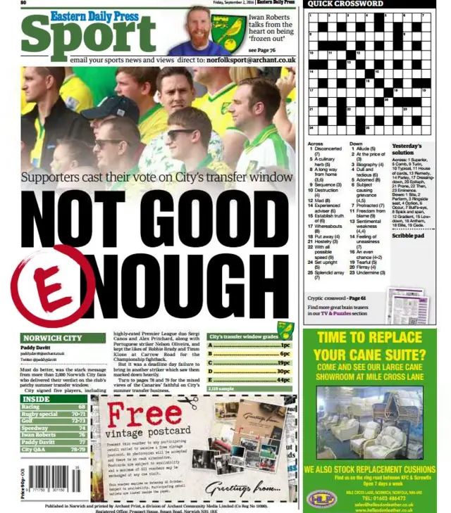 back page of the EDP